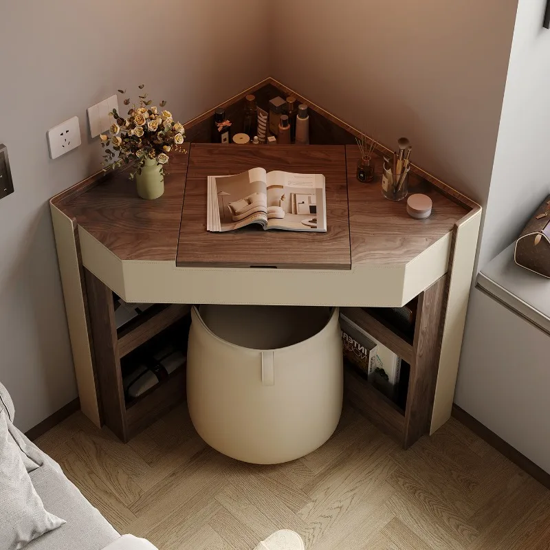 Bedside Modern Vanity Table Drawers Storage Cosmetics Makeup Dressing Table Bedroom Comfortable Penteadeira Trendy Furniture