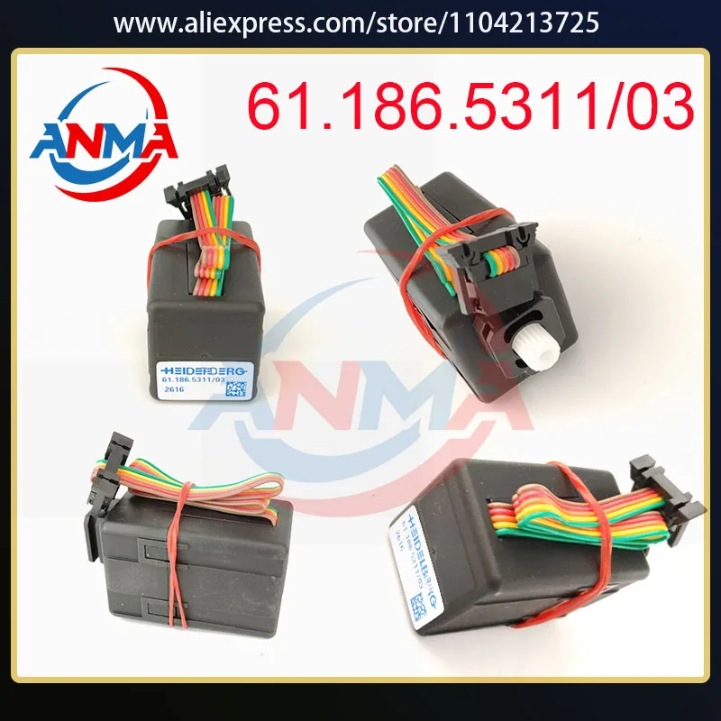 

Оптовая цена 20 шт. 61.186.5311 для SM74 SM52 SM102 Детали печатной машины Heidelberg 12 В двигатель с чернильным ключом 61.186.5311/03