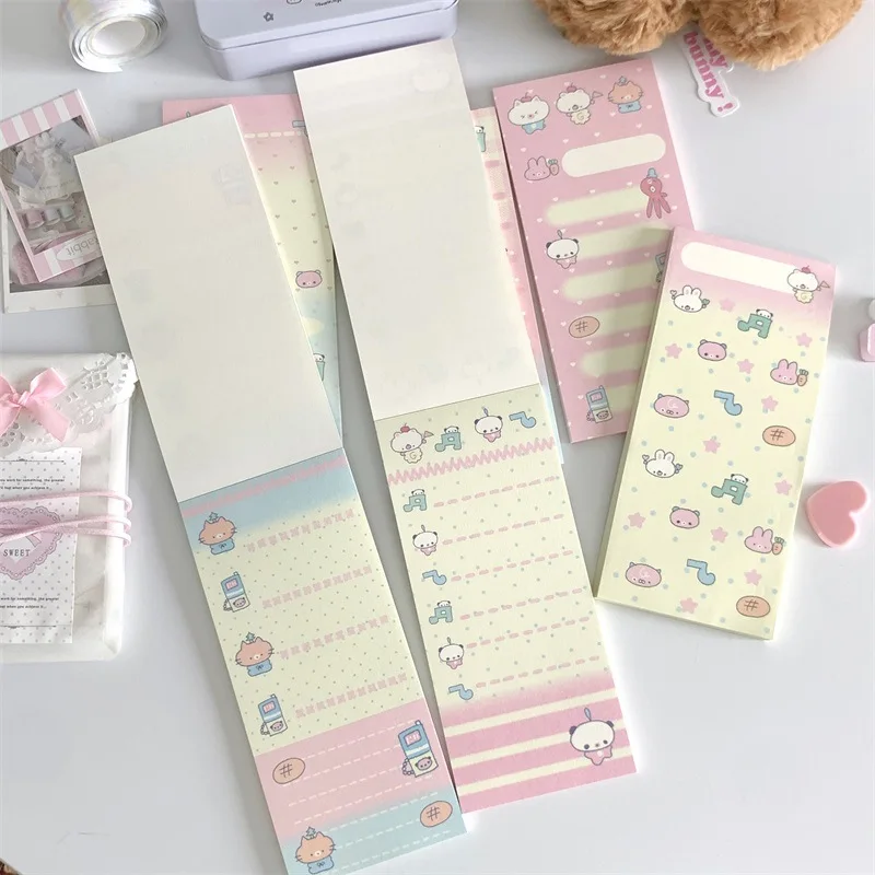 

50 Pcs/Pack Korean Style Cute Note Book Memo Pad Non Sticky Leave Message Take Notes Notebook Student Stationery Supplies