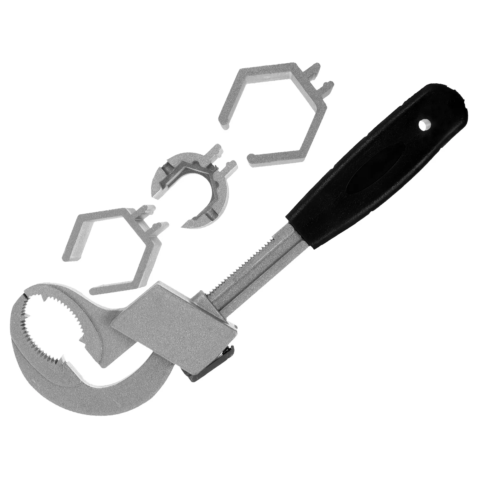 

Bathroom Wrench Adjustable Basin Spanner Sink Faucet Tool Pipe Practical High Torque Clamping Wide Mouth Anti Slip Wear