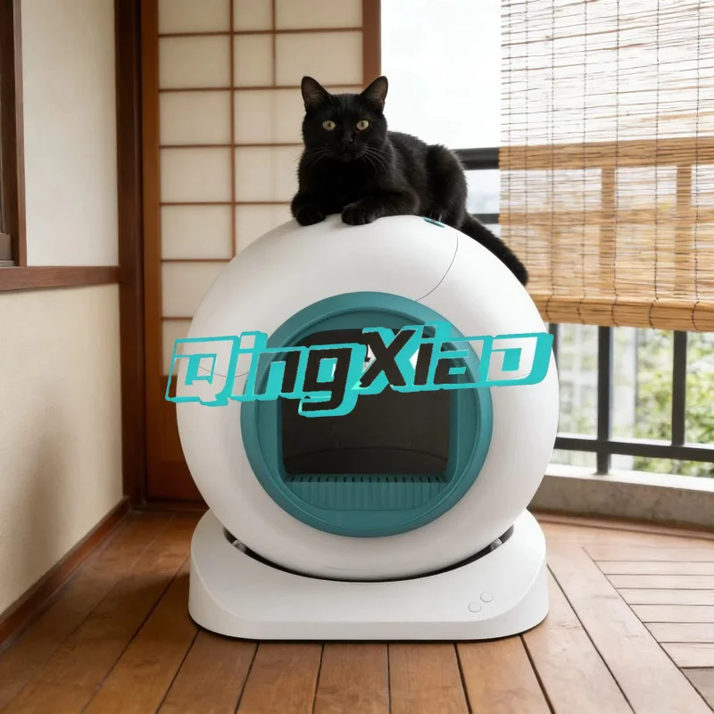 Smart Cat Litter Box With Leak Proof Pedal Anti Tracking Sand Anti Pinch Safety Door Self Cleaning Odor Control For Home Use