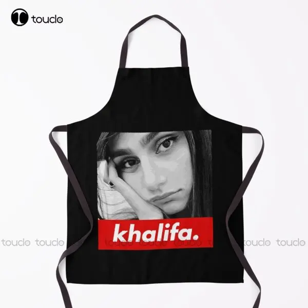 Gift Idea Khalifa Gifts For Birthday Apron White Apron For Women Men Unisex Adult Garden Kitchen Household Cleaning Custom Apron