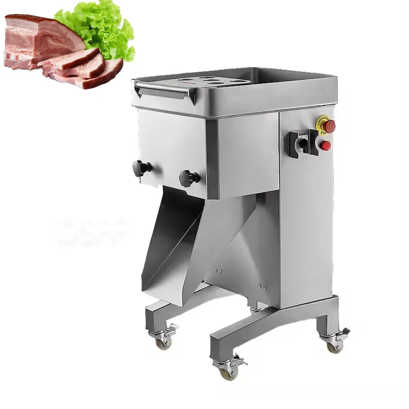 Electric Meat Slicer Stainless Steel 3mm Blade Automatic Kitchen Fresh Meat Cutting Machine