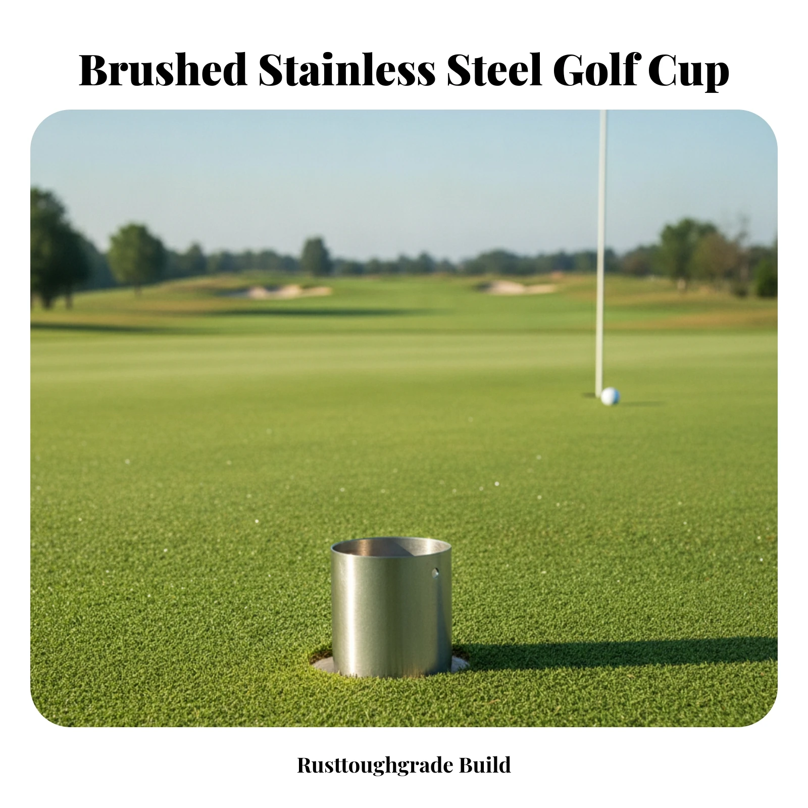 Golf Cup with Drainage Holes Rainproof Golf Cup Low-Profile Debris-Proof for Golfers, Backyard
