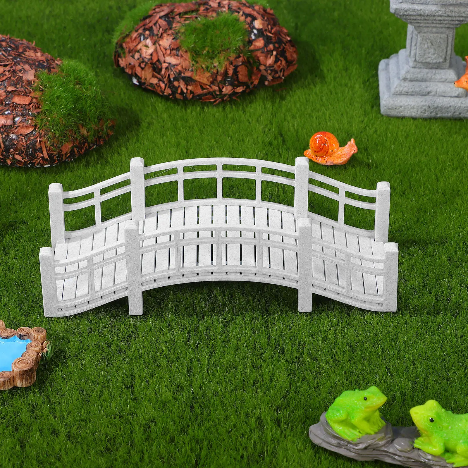 Miniature Arch Bridge for Dollhouse Garden Micro Landscape DIY Fairy Tale Decor Vintage Style Tiny Landscape Bridge Garden