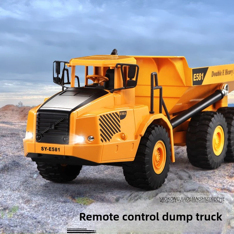 Cool Stuff 1:10 Articulated Dump Rc Truck,Remote Control Car Model,40cmTransport Rc Cars,Monster Truck,Toys for Boys,Funny Gift