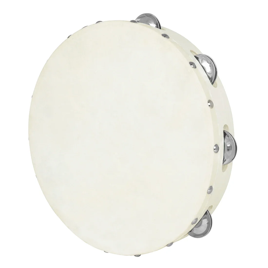 10 Inches Tambourine Sheepskin Tambourine Wooden TambourinePercussion Instruments Suitable For Enlightenment Education