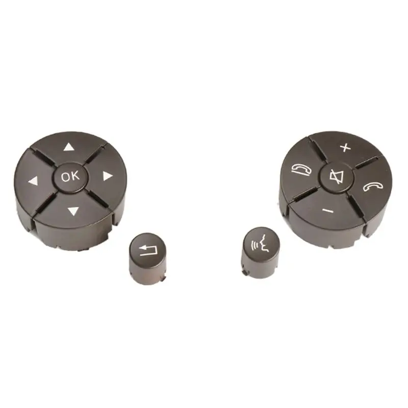 

AEA6-Car Steering Wheel Switch Cover Trim Control Button Caps For Mercedes Benz C-Class W204 W212 A2048210451 A2048210351