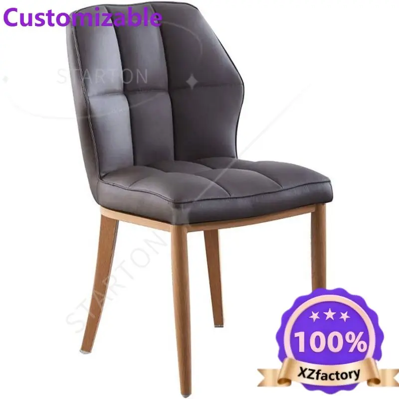 Factory Direct 2026 Top Sedie in legno massello moderne e semplici in stile Dreamhasue Sedia da pranzo Mobili per la casa Sedia