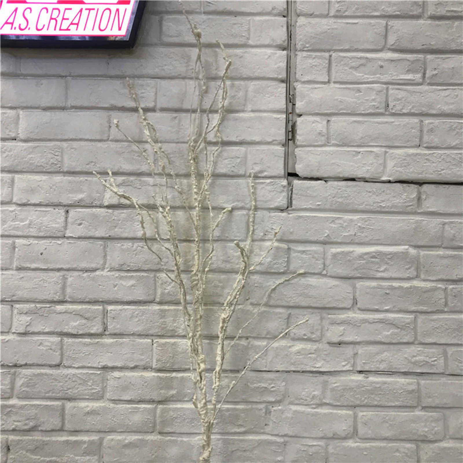 1pc simulazione rami di albero fiori artificiali decorazione di nozze emulazione decorare filo di ferro bianco Withered