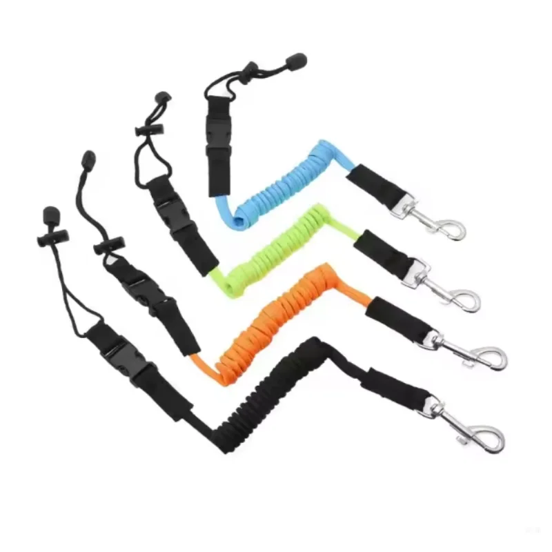 ISURE MARINE 2PCS Paddle Anti Loss Rope Inflatable Kayak Safety Binding Rope Fixed Rope Elastic Rope Multiple Colors