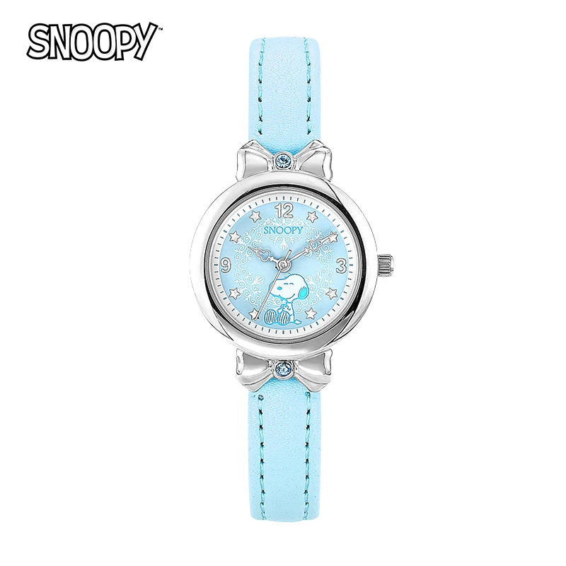 Reloj impermeable original Snoopy para niños, relojes de cuarzo de tendencia a la moda para niñas