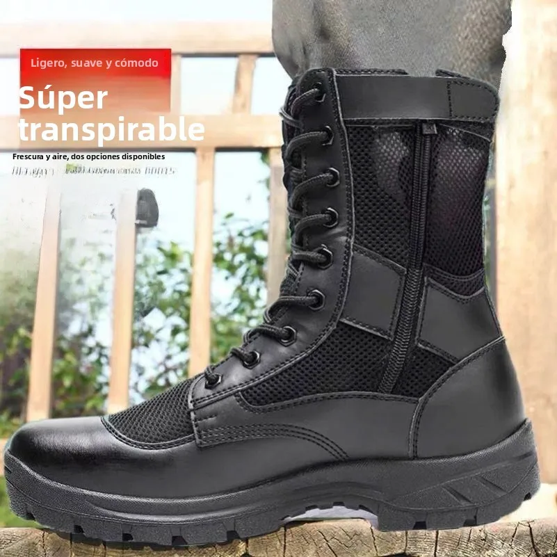 Botas masculinas respiráveis