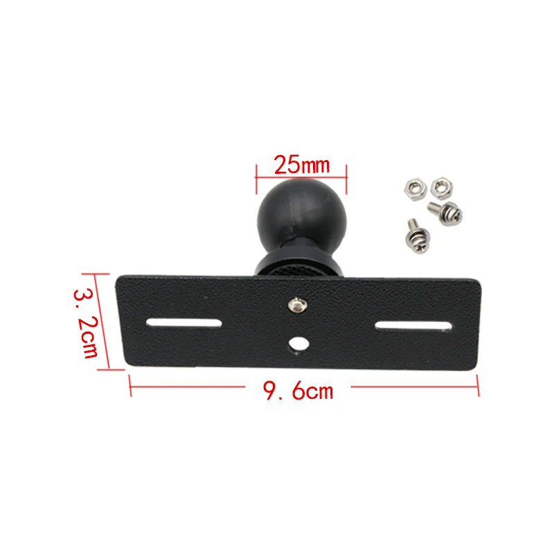 

25mm Ball Head Car Radio Panel Bracket FOR RAM Bracket For ICOM IC2730E/2730A/5100E/D9000/HTM689 Panel Separation Bracket