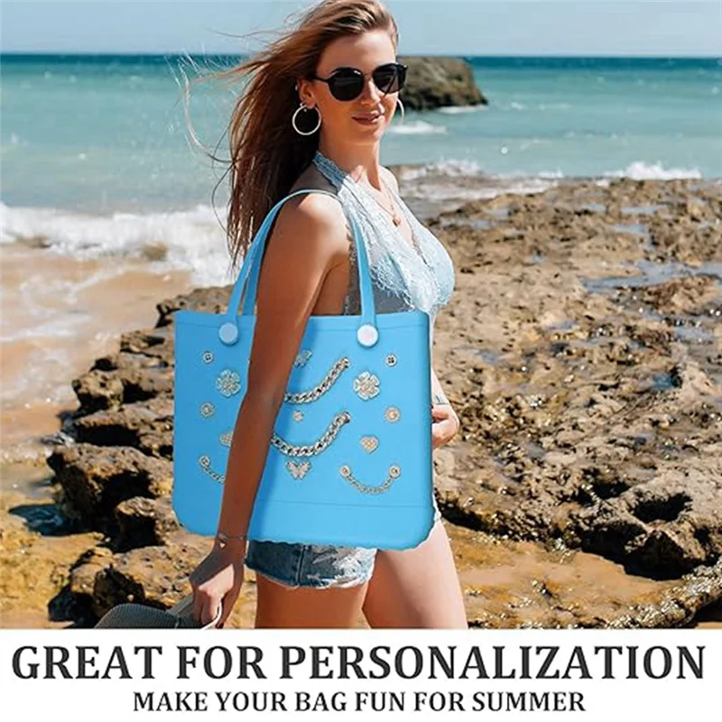 ASDS-Charms لحقيبة Bogg لحقيبة الشاطئ المطاطية الجنوبية البسيطة لسحر حقيبة Bogg #3