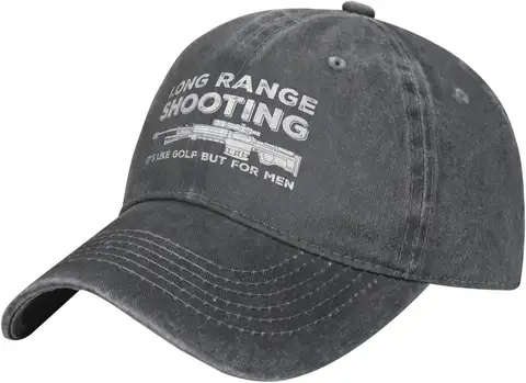 Funny Hat Long Ranges Shooting It's Like Golf But for Men Hat Men Dad Hats Cool Caps