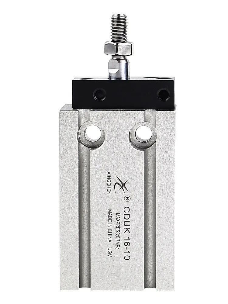 Xingchen 공압 소형 프리 멀티 포지션 장착 실린더 CDUK6/10/16/20/25/32 가이드로드가 없는 비회전