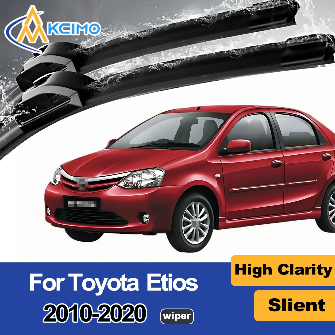 

2PCS New Front Windshield Wiper Blade for Toyota Etios AK10 2010-2020 Front Windshield Auto Wipers Blade Accessories 2020 2019