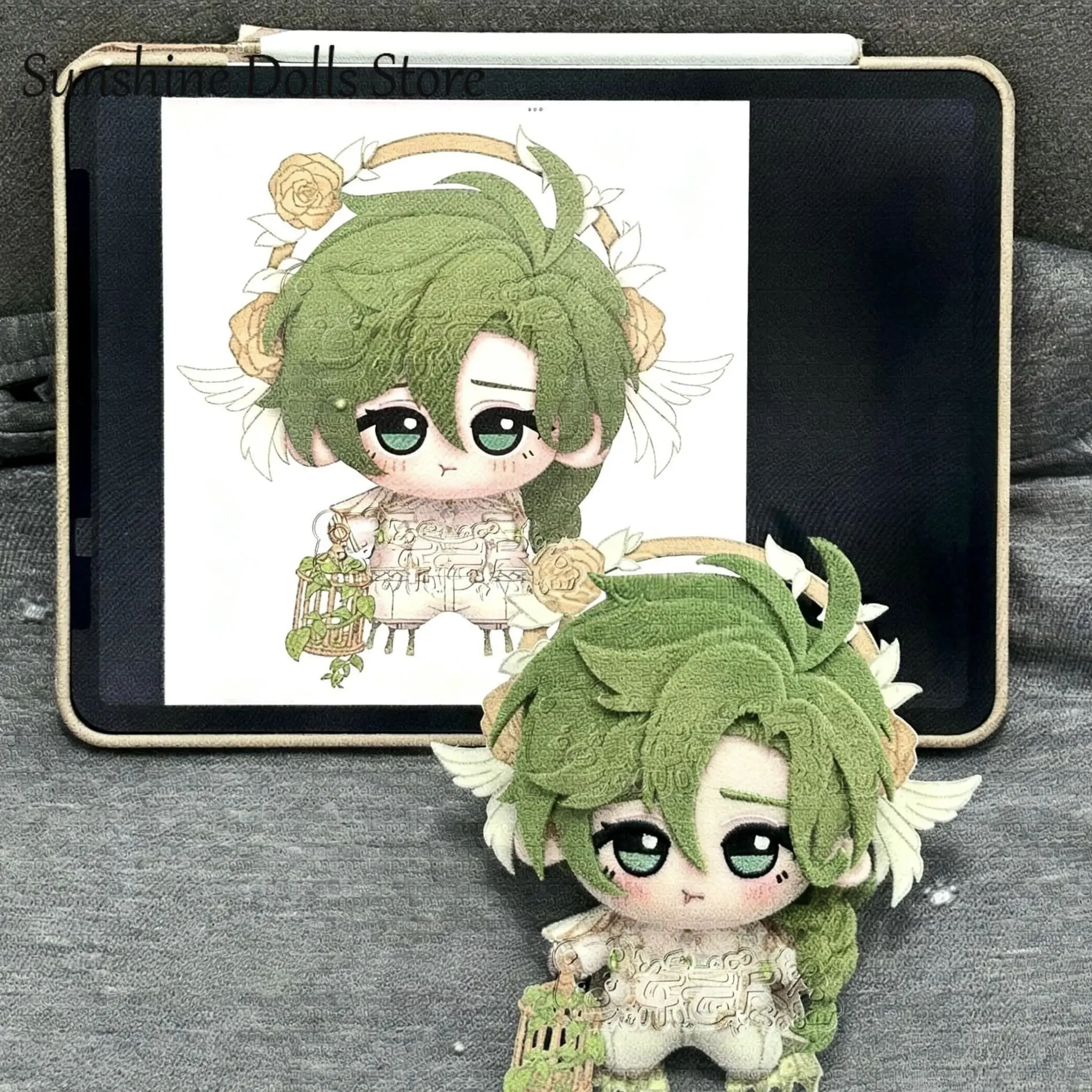 10CM Anime Olivine NU: Carnival Attributes Cute Q Version Cotton Doll Plush Stuffed Pendant Nunu Body Toy Keychain Xmas Present