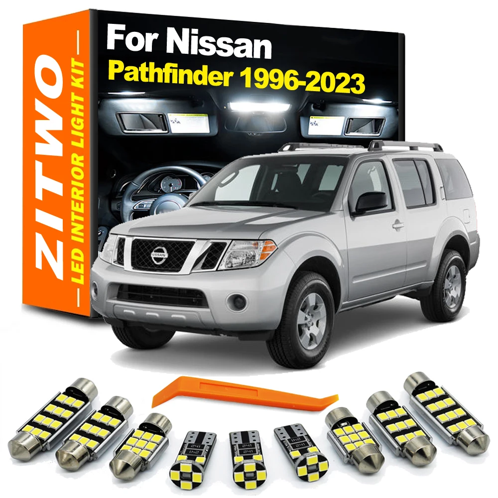 ZITWO LED Interior Light License Plate Bulb Kit For Nissan Pathfinder R50 R51 R52 R53 1996 2005 2011 2012 - 2020 2021 2022 2023