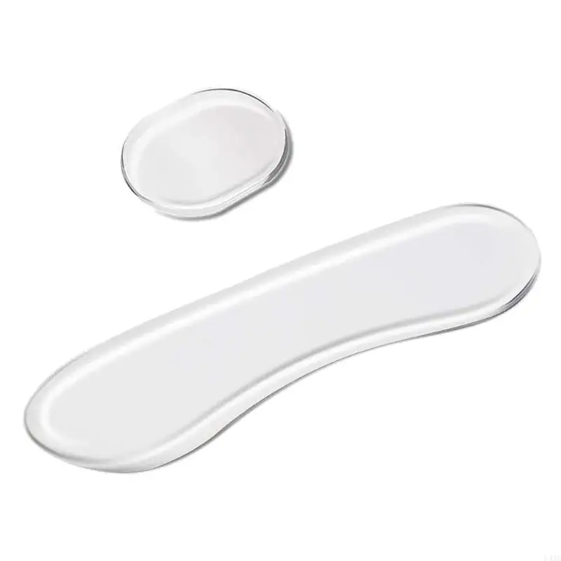 16Pcs/pack Soft Dampening Moon Gels, Clear Oval and Long Drum Silencers Set Drum Dampener Gels, Silicone Drum Silencers 