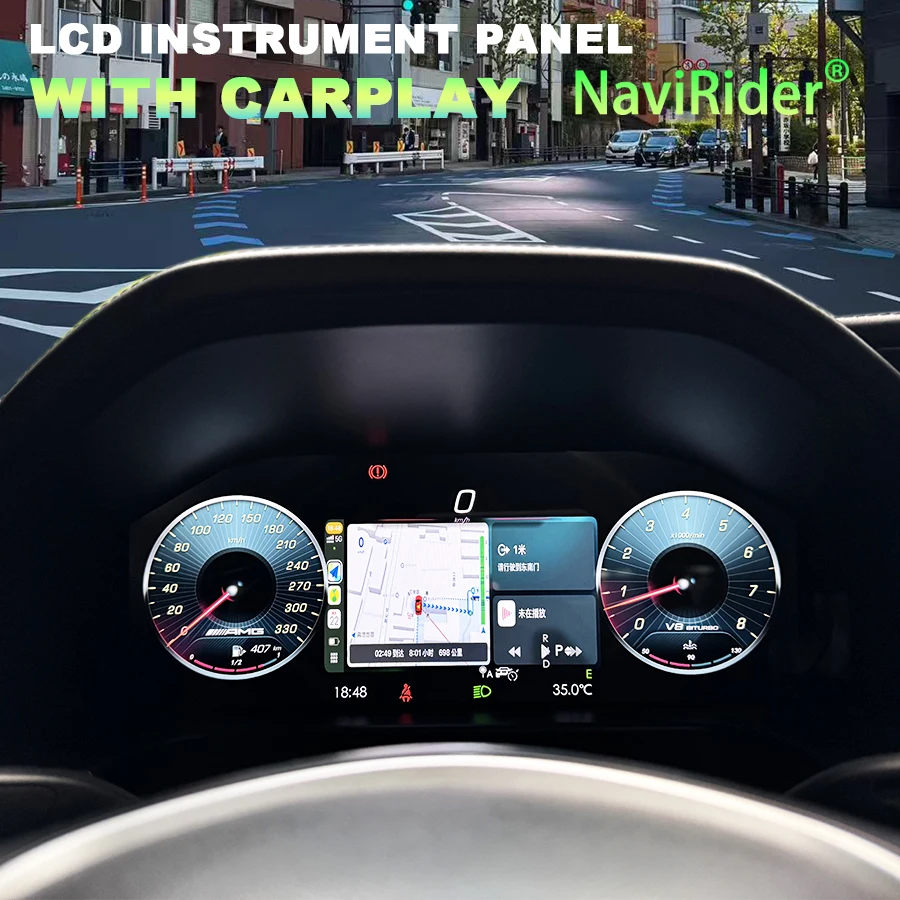 

ЖК-дисплей приборной панели для Benz E Class W212 2013-2015 Carplay, цифровая приборная панель, виртуальный кабинет, спидометр, тахометр, одометр