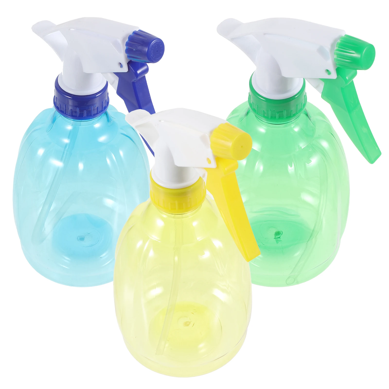 

3 Pcs Watering Sprayer Bright Colors Blue Green Yellow Plastic Press Type Garden Kitchen Bathroom Outdoor Kid Squirt Bottle