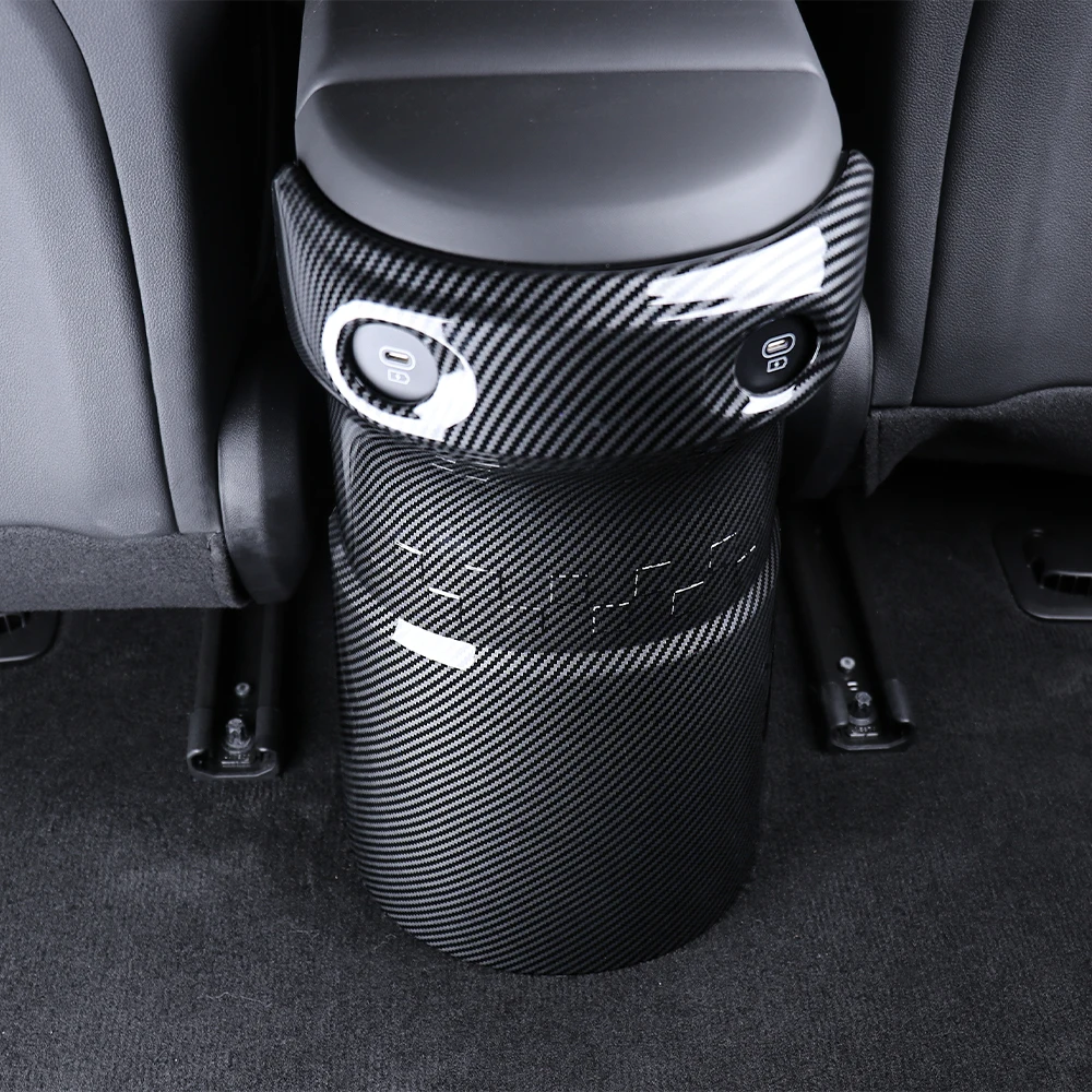 2Pcs ABS For Hyundai Ioniq5 N 2025 LHD/RHD Car Rear Seat Charger Port USB Socket Back Anti-Kick Protector Cover Trim Frame