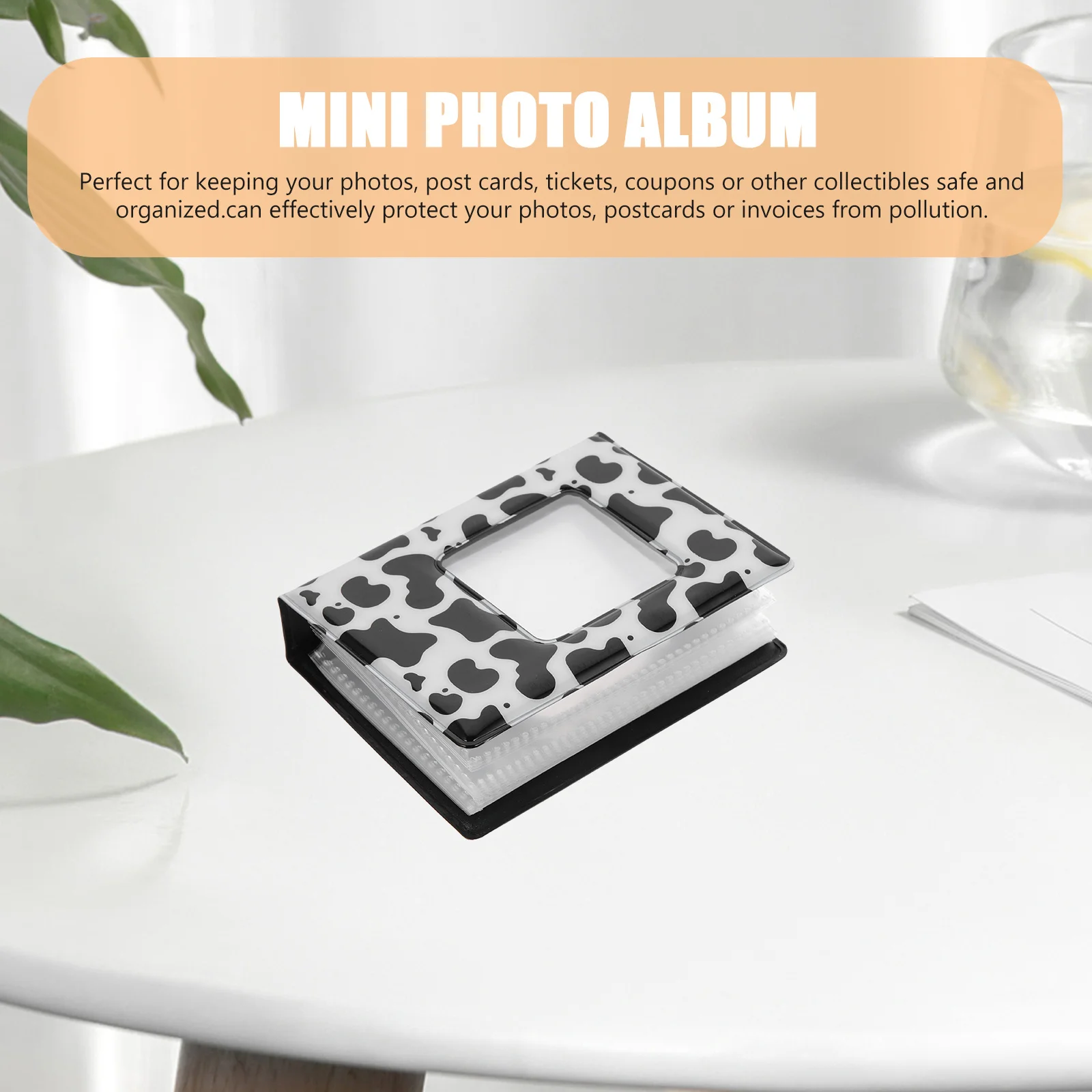 

Photo Card Storage Album Hollow Postcard Note Book Protective Photo Album for Tickets Coupons Family Friends Collectibles