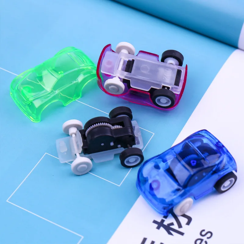 10pcs Mini Pull Back Cars Transparent Racing Vehicles Toys for Kids Birthday Party Favors Prizes Box Fillers Pinata Gifts