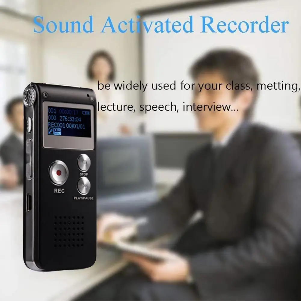 Voice Recorder MP3 Speler Mini Sound Audio Recorder Professionele Mini Flash MP3 Drive WAV Opname USB Dictafoon Speler L3E0