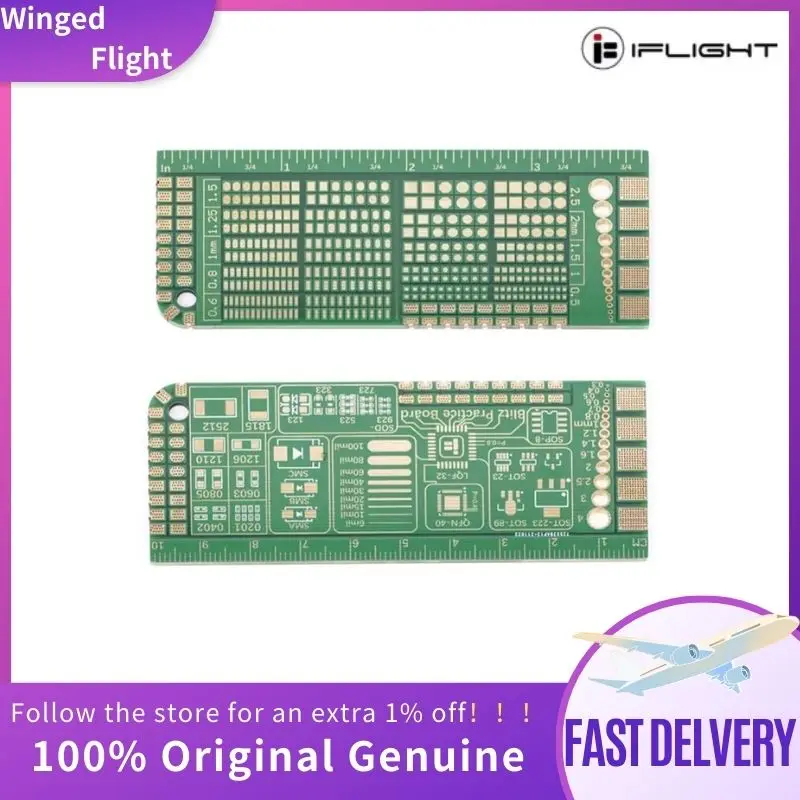 iFlight Blitz Practice Soldering Board Flight Controller ESC PCB Welding Technique Exercise 100x40mm For RC DIY FPV Racing Drone