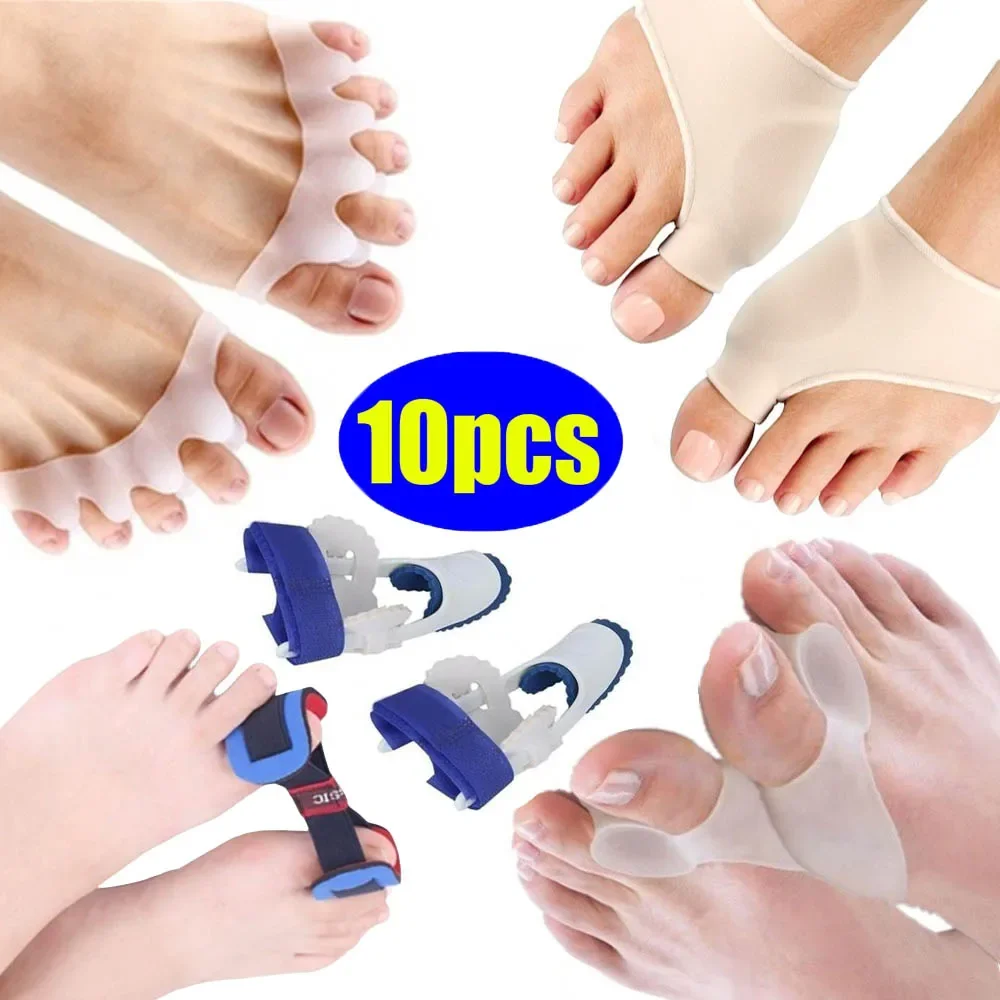 Ortesis para dedos de los pies, 10 piezas