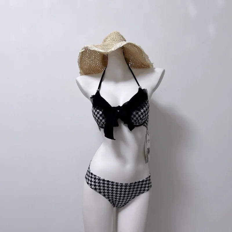 

Gothic Vintage Black Spice Girls Bikini Set Women Y2k Harajuku Slim Fit Sexy Swimwear Summer Casual Fashion Beach Outfits New