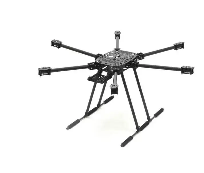 ZD975 Carbon Fiber 975MM Z6 Plus 6-Axis Hexa-Rotor 2mm Foldable Arm Hexacopter Frame Kit w/ Unflodable Landing Gear 18in prop