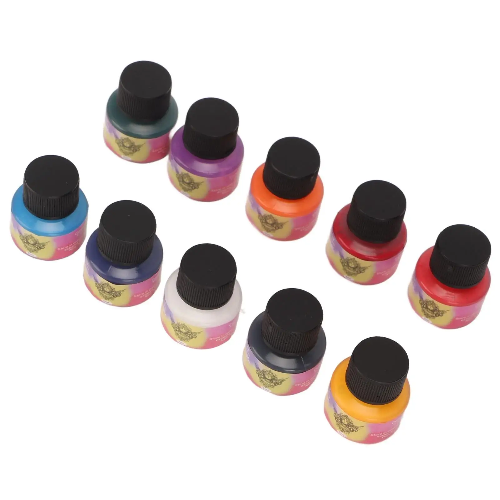 مجموعة حبر الوشم اللامعة لميكرو بليدج 10 ألوان 5 مل تدوم للبشرة طقم صبغات فنية للجسم مكياج دائم #5