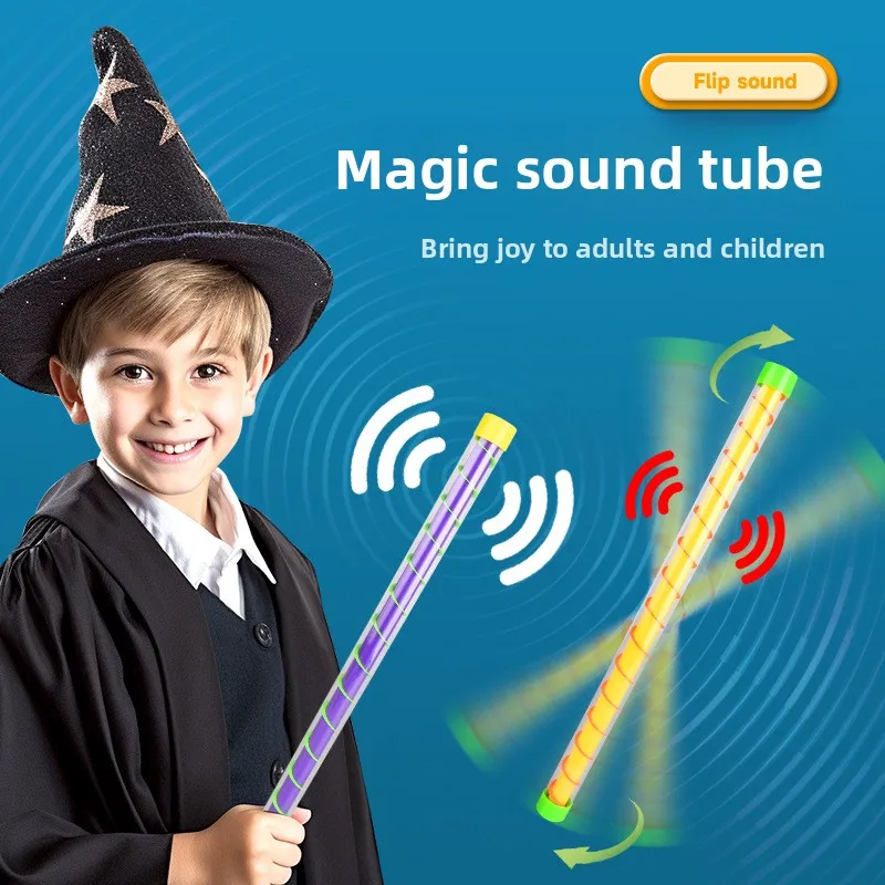 Giggle Stick Magic Sound Stick, Tubo de Sonido de Pezga, Juguete de Broma, Silbato de Ruido, Monster Whoosh Stick para Fiestas Infantiles, 1-10 Unidades