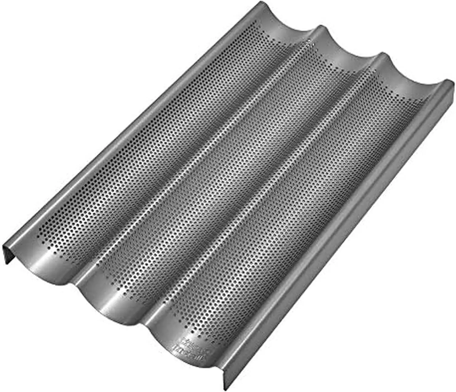 

Профессиональная антипригарная перфорированная форма для багетов для хрустящей корочки, 16x9x1.5 дюймов