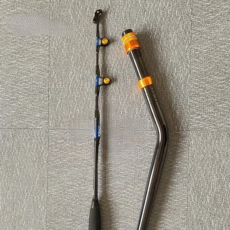 New Alu Bent Butt Roller Guide Fishing Pole Boat Rod Straight Butt Blank Deep Sea Tuna Shark Trolling Rod