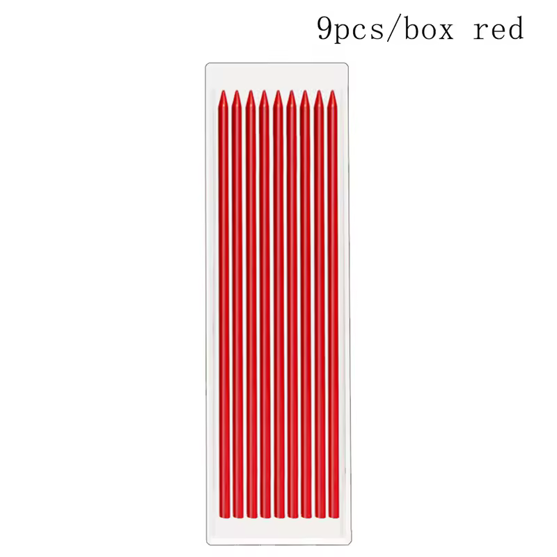 6Colors 2.8mm Metal Solid Carpenter Mechanical Pencil with Sharpener 2B Lead Core Deep Hole Construction Marking Scriber Tool - Image 13