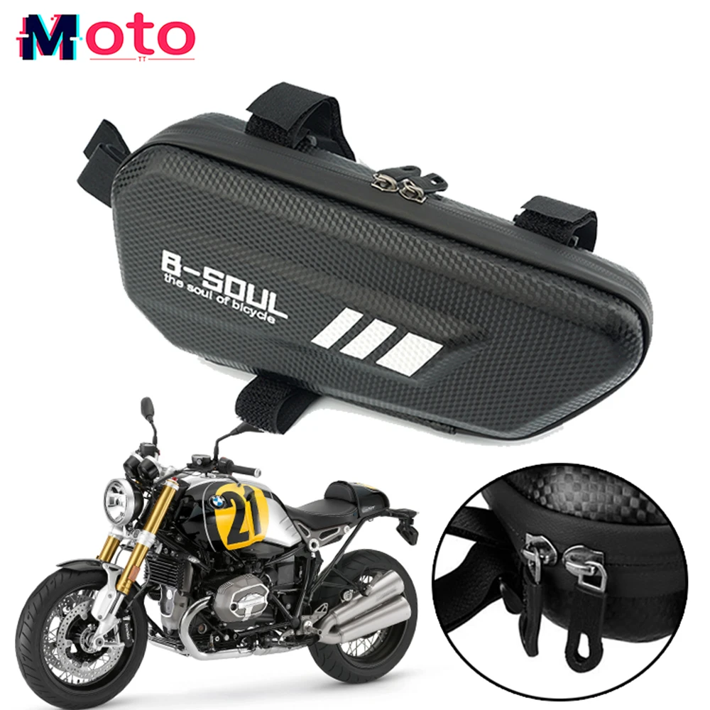 

For BMW R NINET NINE T R ninet 2014-2022 All Years Universal Motorcycle Tool Bag Waterproof Hard Shell Triangle Side Case Bag