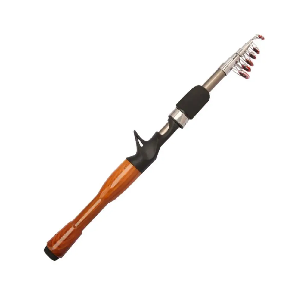 Travel Spinning Rod Fiber Material Ultralight Rod 1.3m 1.6m 1.8m Casting Rod Telescopic Fishing Rod Carbon Material Fishing Rod