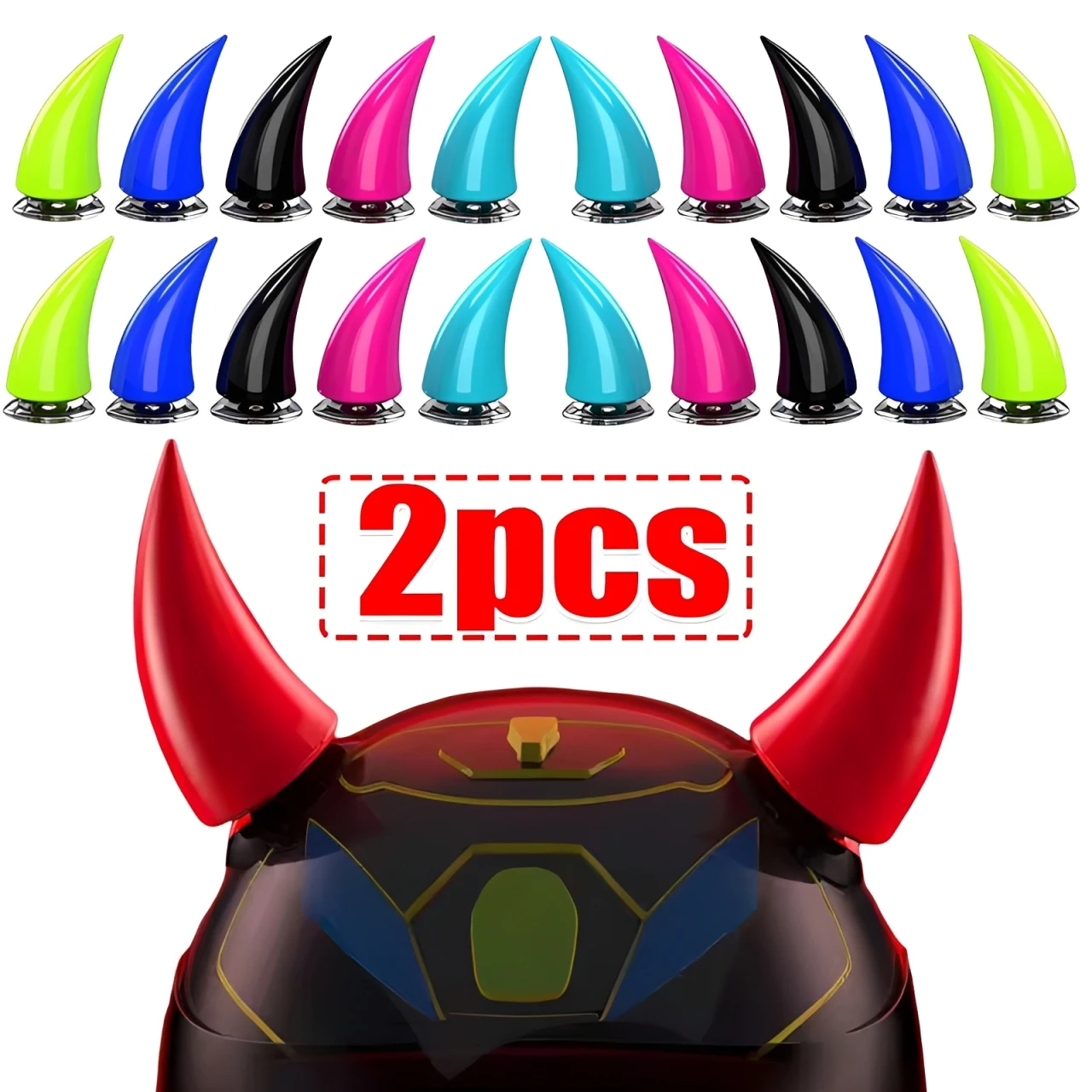 

Devil Helmet Stickers for Men Horn Silicone Horns Gift for Motorcycle Electric Bike Helmet Decor Helmet Decal Gothic Punk Style