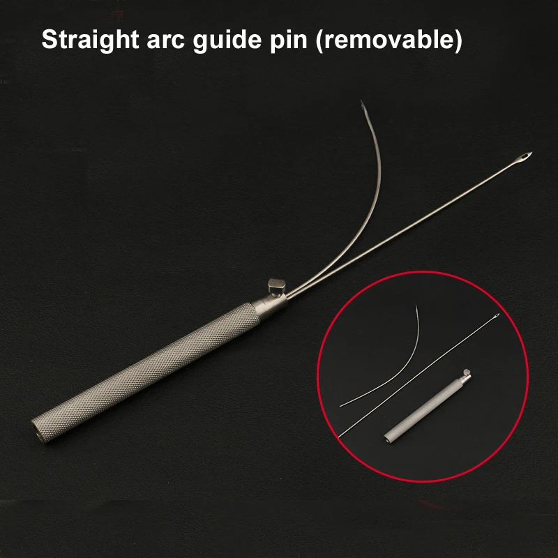 Cosmetic plastic face tissue puncture guide needle facial line carving instrument tool stainless steel facial peel guide breaker