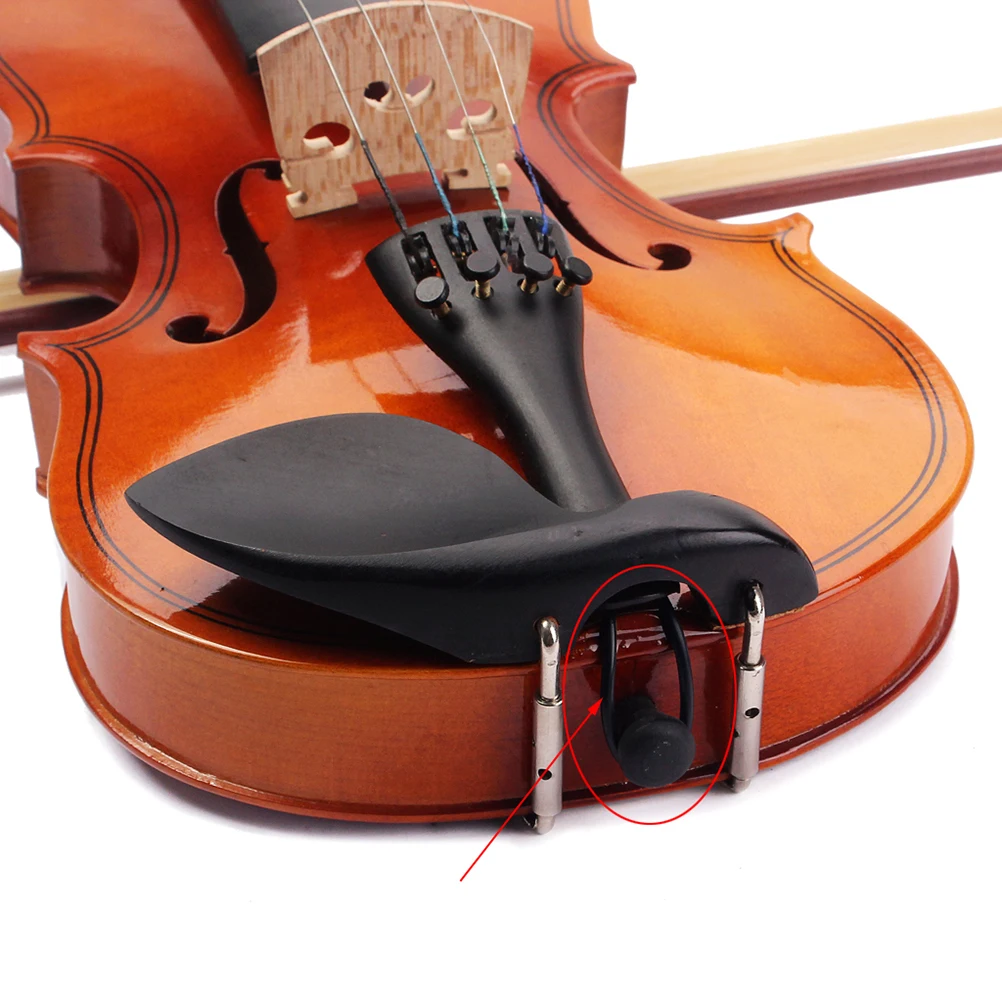 

4 Pcs Tail Rope Violin Gut Cord Fiddle Nylon End Accessories Tailgut Tailcord Black