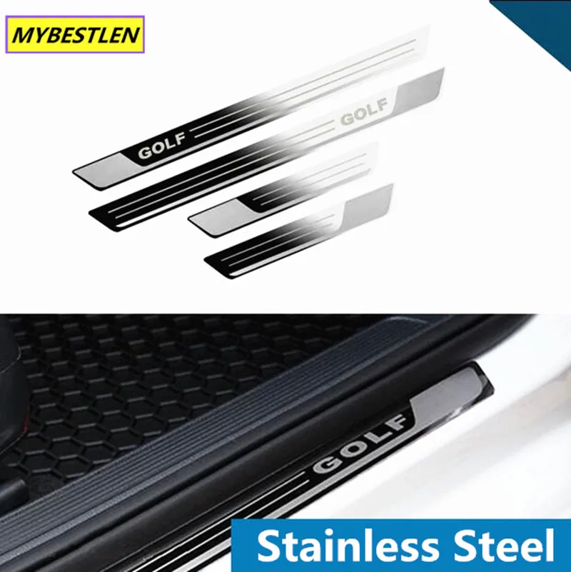 Excellent New For VW Volkswagen Golf 7 MK7 GOLF 6 MK6 2013 2014 2015 accessories Stainless steel Door sill plate car styling