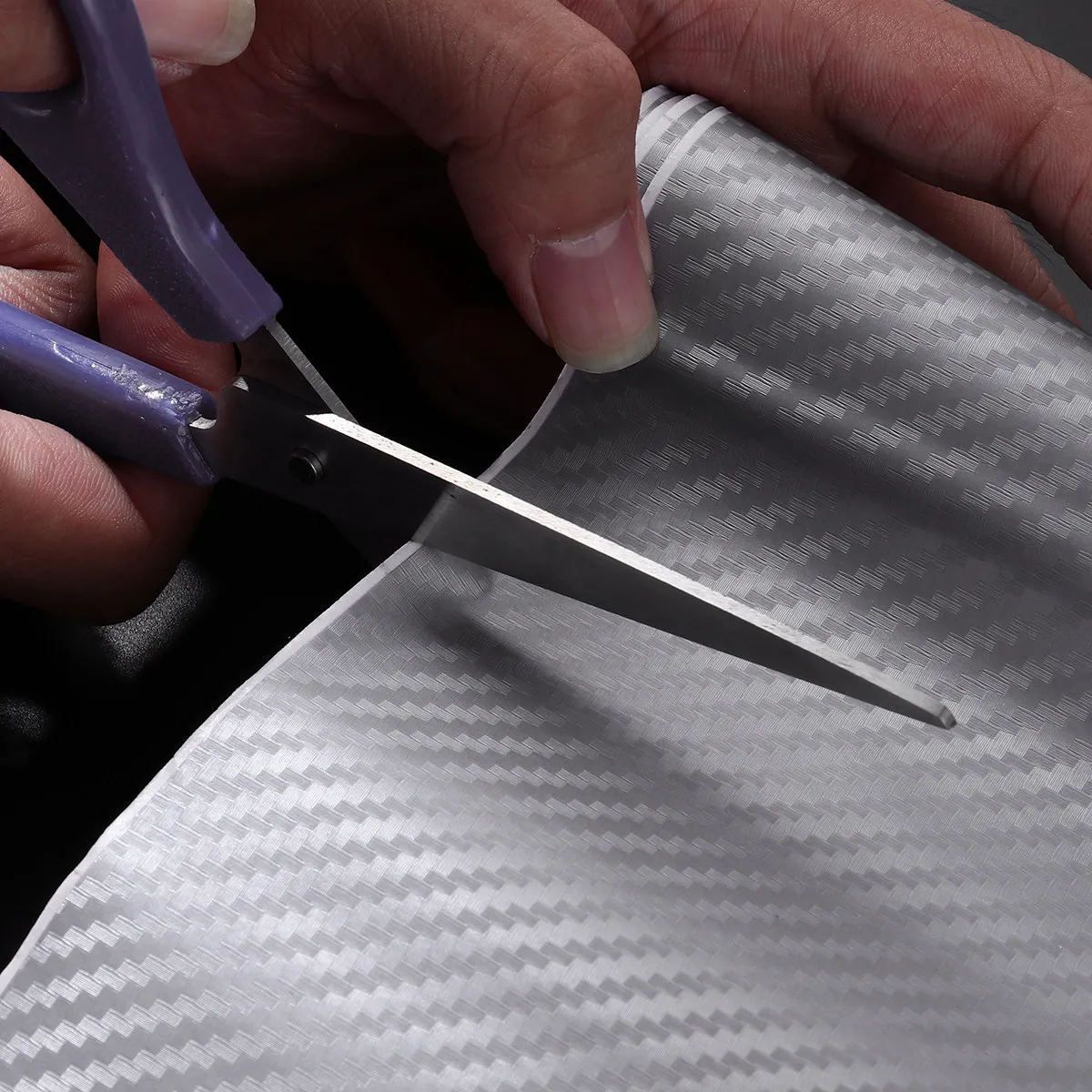 

Carbon Fiber Car Wrap Roll 10 X 127 Cm 3D Texture Self-Adhesive Waterproof Film Sticker for Vehicle Motorcycle Laptop Phone