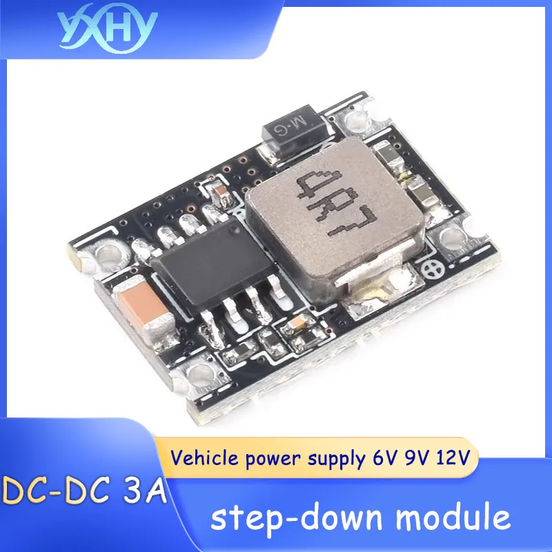 1 PCS DC-DC 3A 미니 전압 감소 모듈 자동차 전원 공급 장치 6V9V12V-30V에서 3.3V/5V/9V/12V 출력