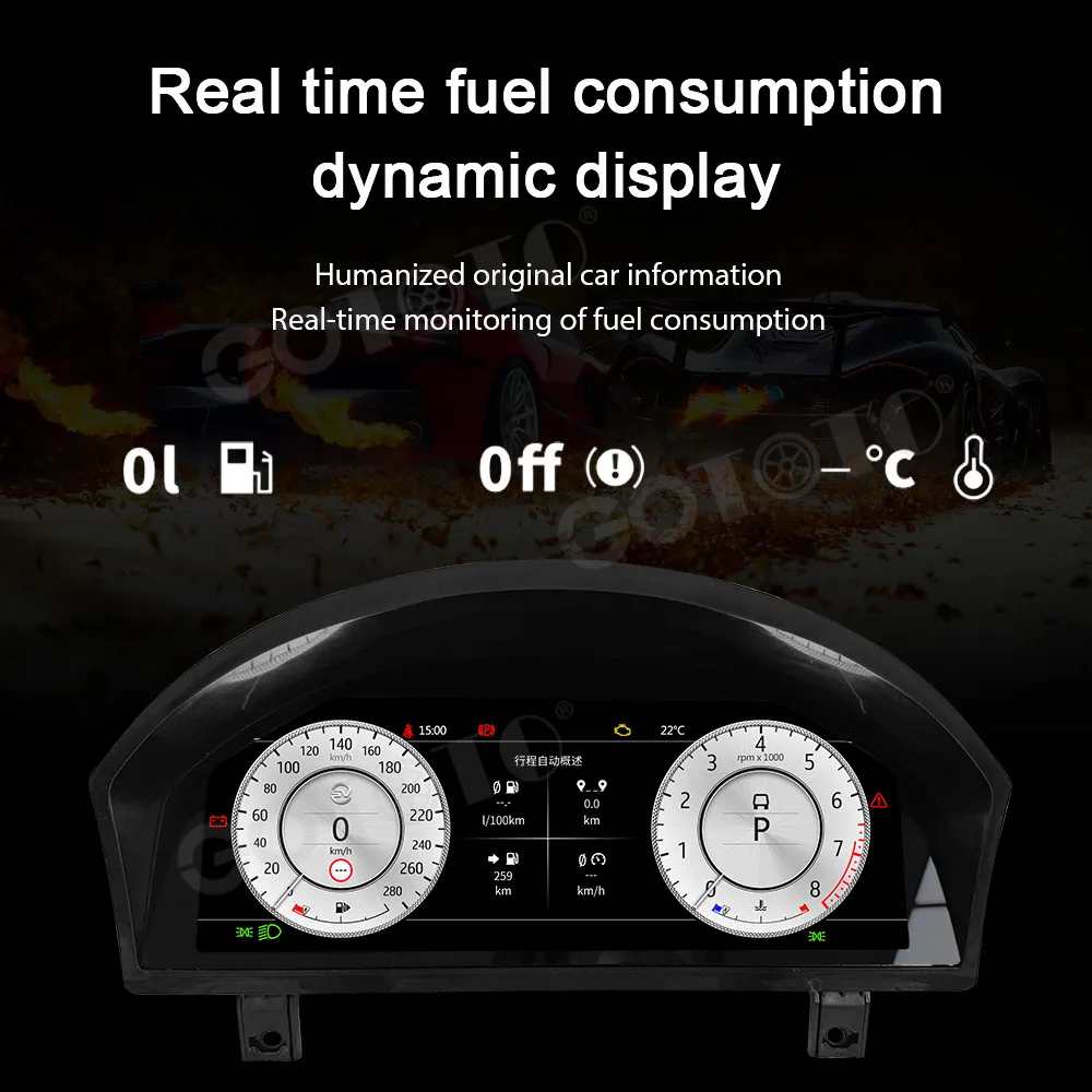 Car Accessories For Range Rover Sport/Discovery 3 2005-2009 LCD Instrument Panel Digital Cluster Virtual Cockpit Dashboar