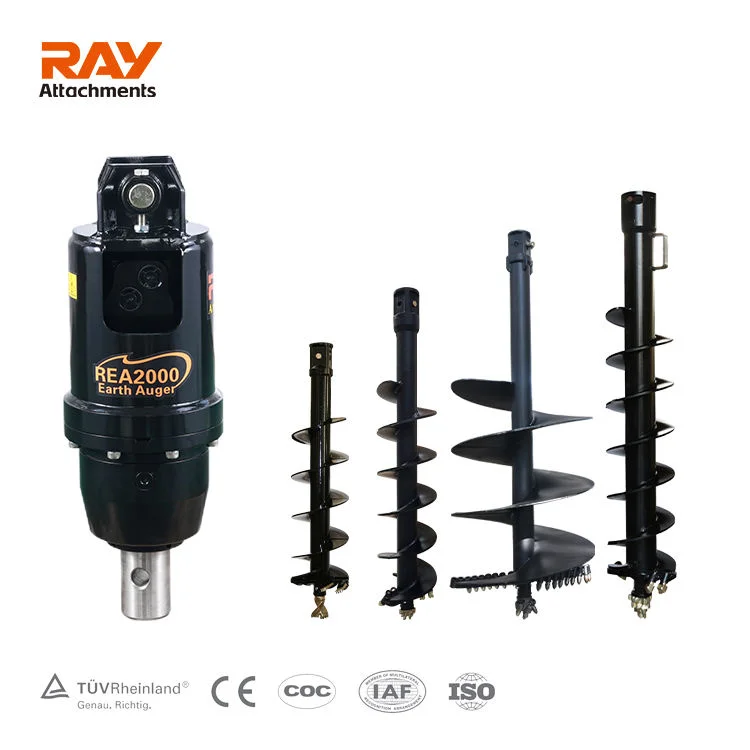 Hydraulic Auger Drive Bulldozer Hole Digger Micro Slip Steering Auger Accessories Excavator Tractor Crane Backhoe Drill